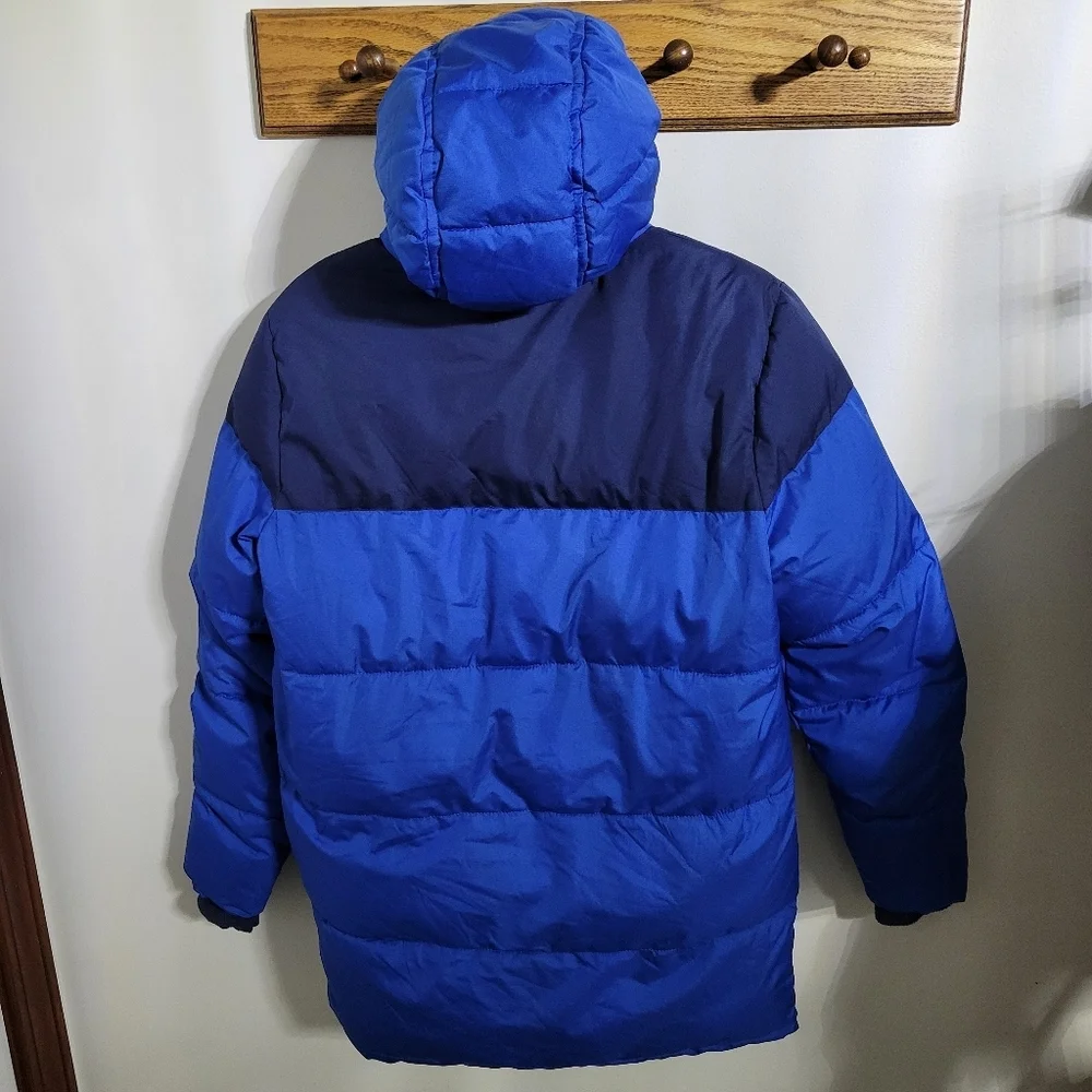Lands’ End Youth Fleece Lined Coat Puffer Parka, Royal Cobalt, L (14/16)